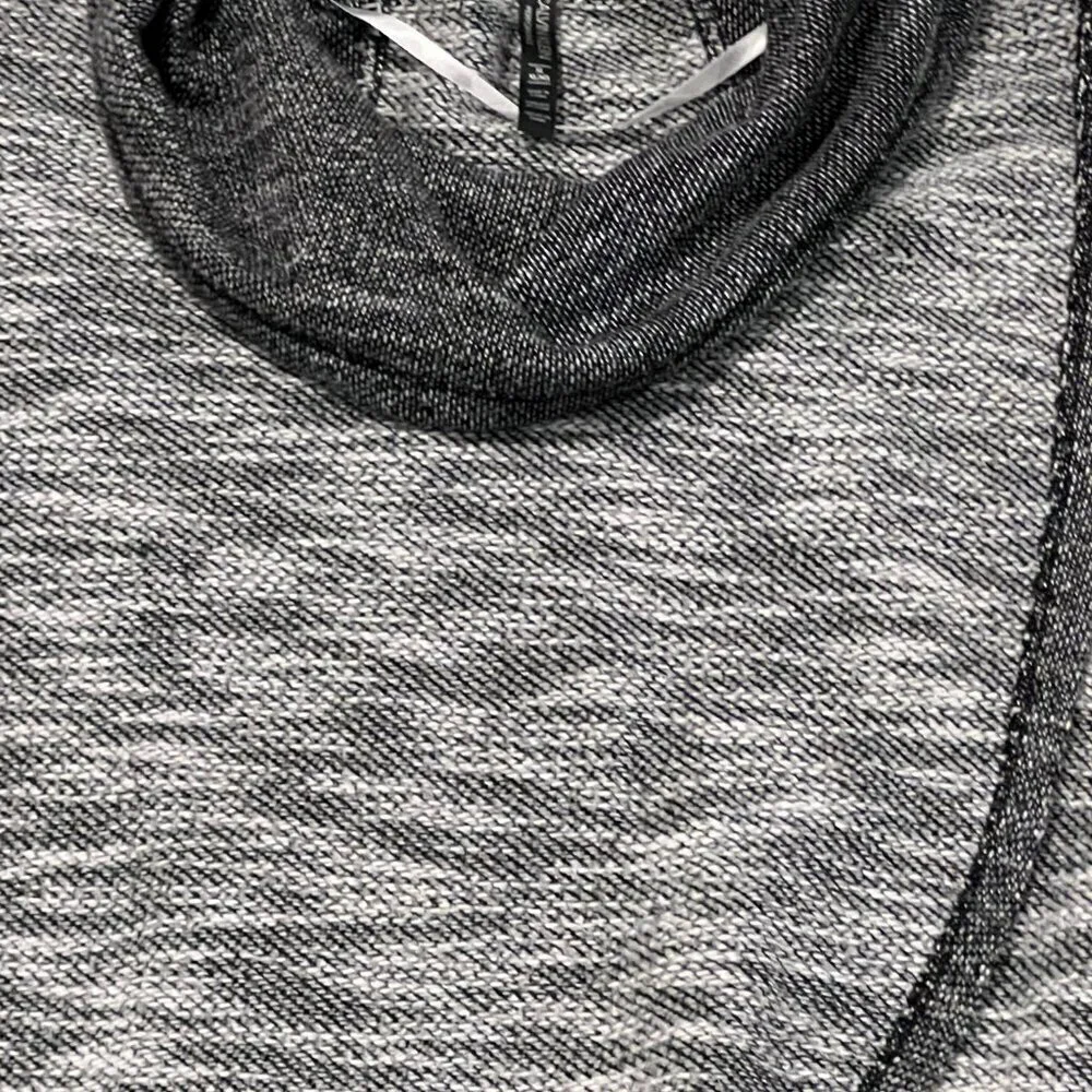 Calvin Klein Performance Gray Cowl Neck Pullover Sweater Crossover front Size XL